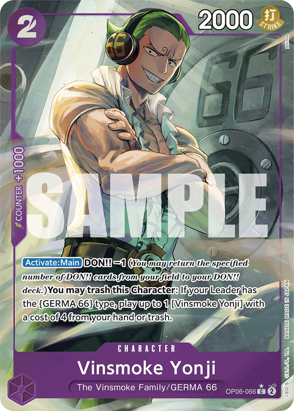Vinsmoke Yonji (PRB-01 OP06-066_p3) — Alt Art