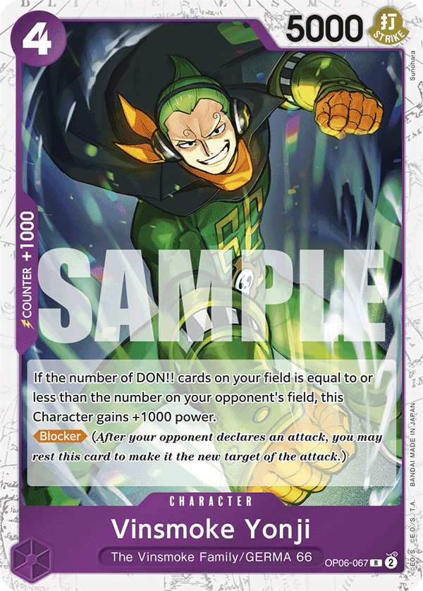 Vinsmoke Yonji (PRB-01 OP06-067_p2) — Alt Art