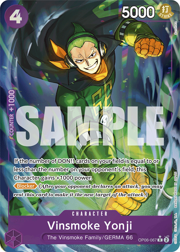 Vinsmoke Yonji (PRB-01 OP06-067_p3) — Alt Art
