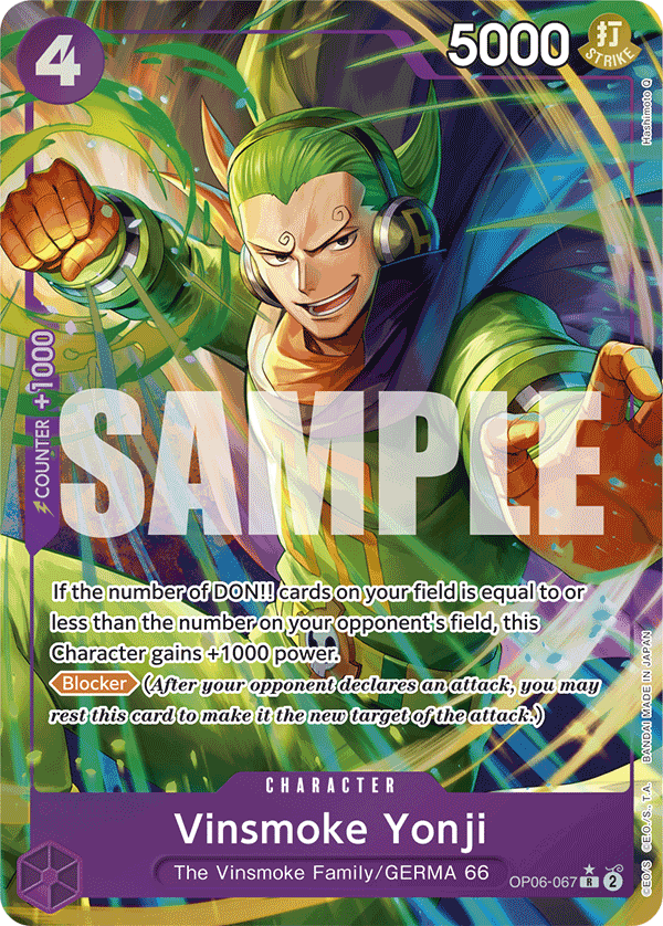Vinsmoke Yonji (PRB-01 OP06-067_p4) — Alt Art