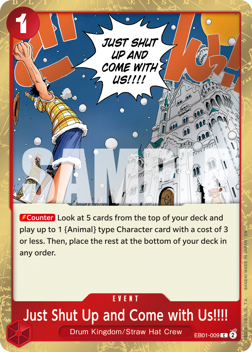 Just Shut Up and Come with Us!!!! (PRB-02 EB01-009_p1) — Alt Art