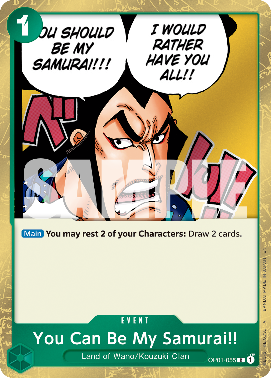 You Can Be My Samurai!! (PRB-02 OP01-055_p1) — Alt Art