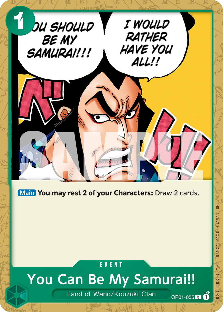 You Can Be My Samurai!! (PRB-02 OP01-055_r1)