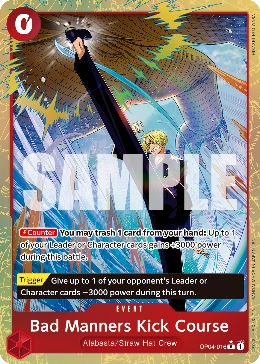 Bad Manners Kick Course (PRB-02 OP04-016_p1) — Alt Art