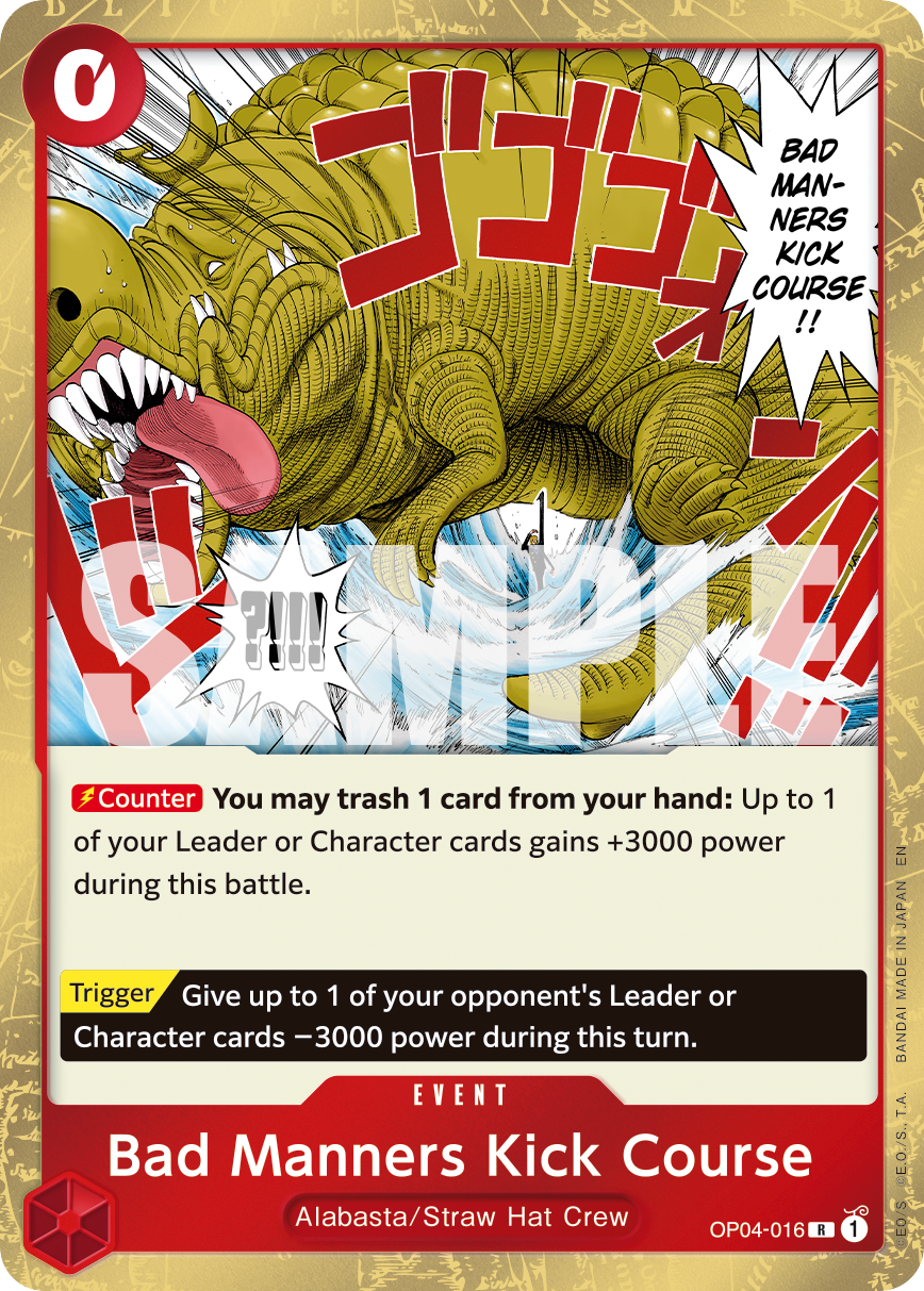 Bad Manners Kick Course (PRB-02 OP04-016_r1)