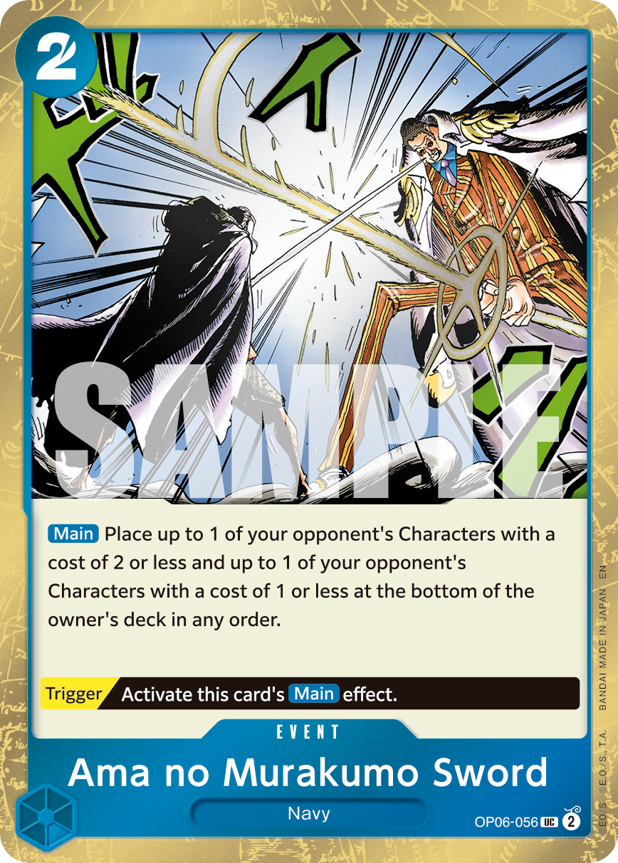 Ama no Murakumo Sword (PRB-02 OP06-056_p4) — Alt Art
