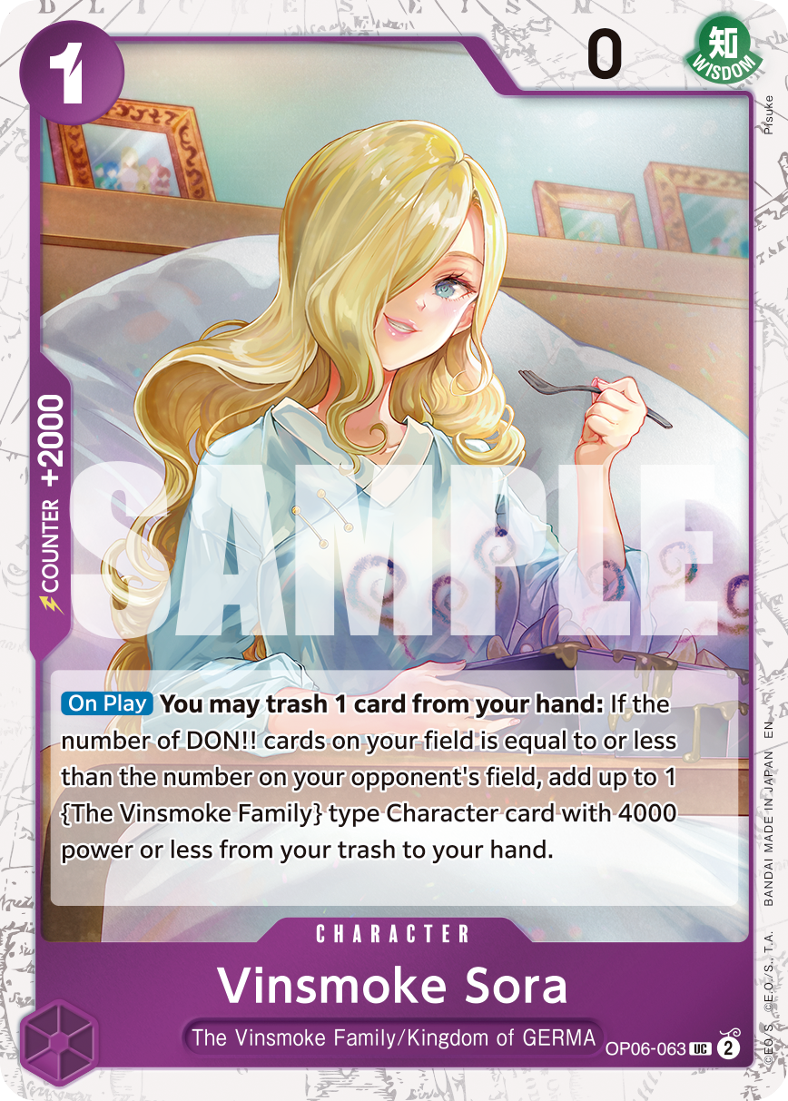 Vinsmoke Sora (PRB-02 OP06-063_p1) — Alt Art