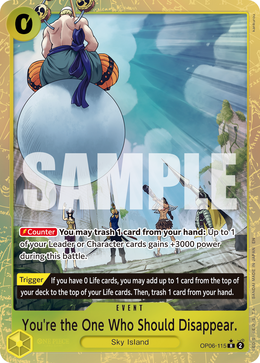 You're the One Who Should Disappear. (PRB-02 OP06-115_p1) — Alt Art
