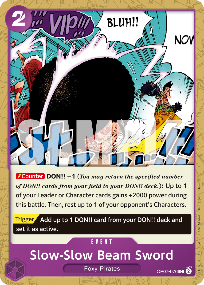 Slow-Slow Beam Sword (PRB-02 OP07-076_r1)