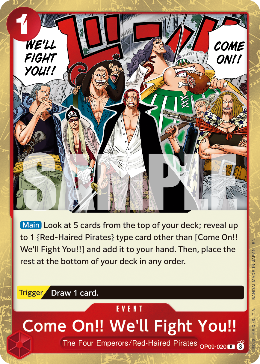Come On!! We'll Fight You!! (PRB-02 OP09-020_r2)