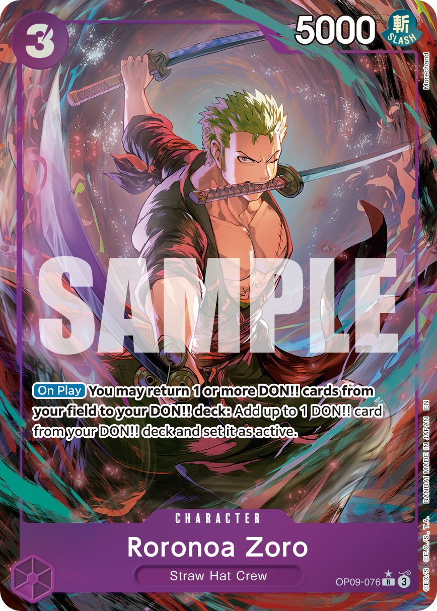 Roronoa Zoro (PRB-02 OP09-076_p2) — Alt Art