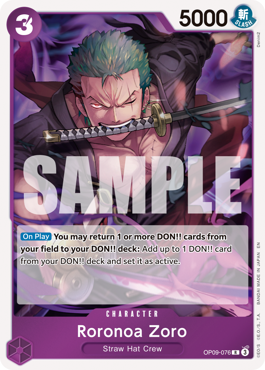 Roronoa Zoro (PRB-02 OP09-076_r2)