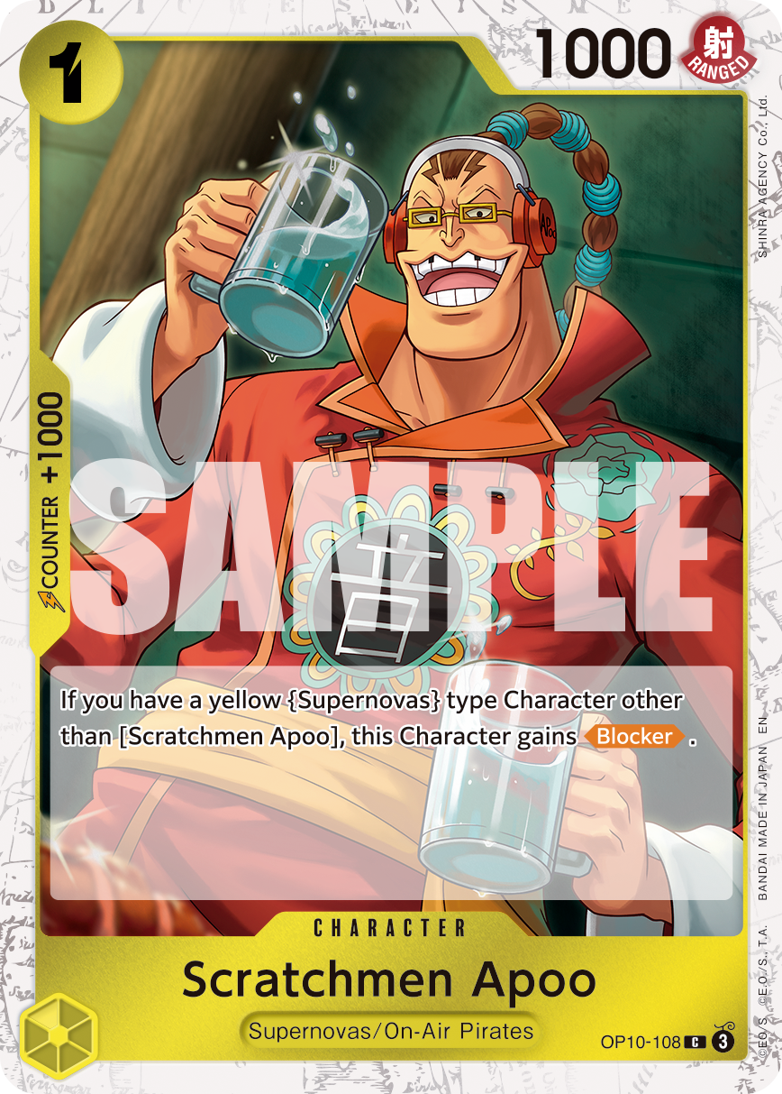 Scratchmen Apoo (PRB-02 OP10-108_p1) — Alt Art
