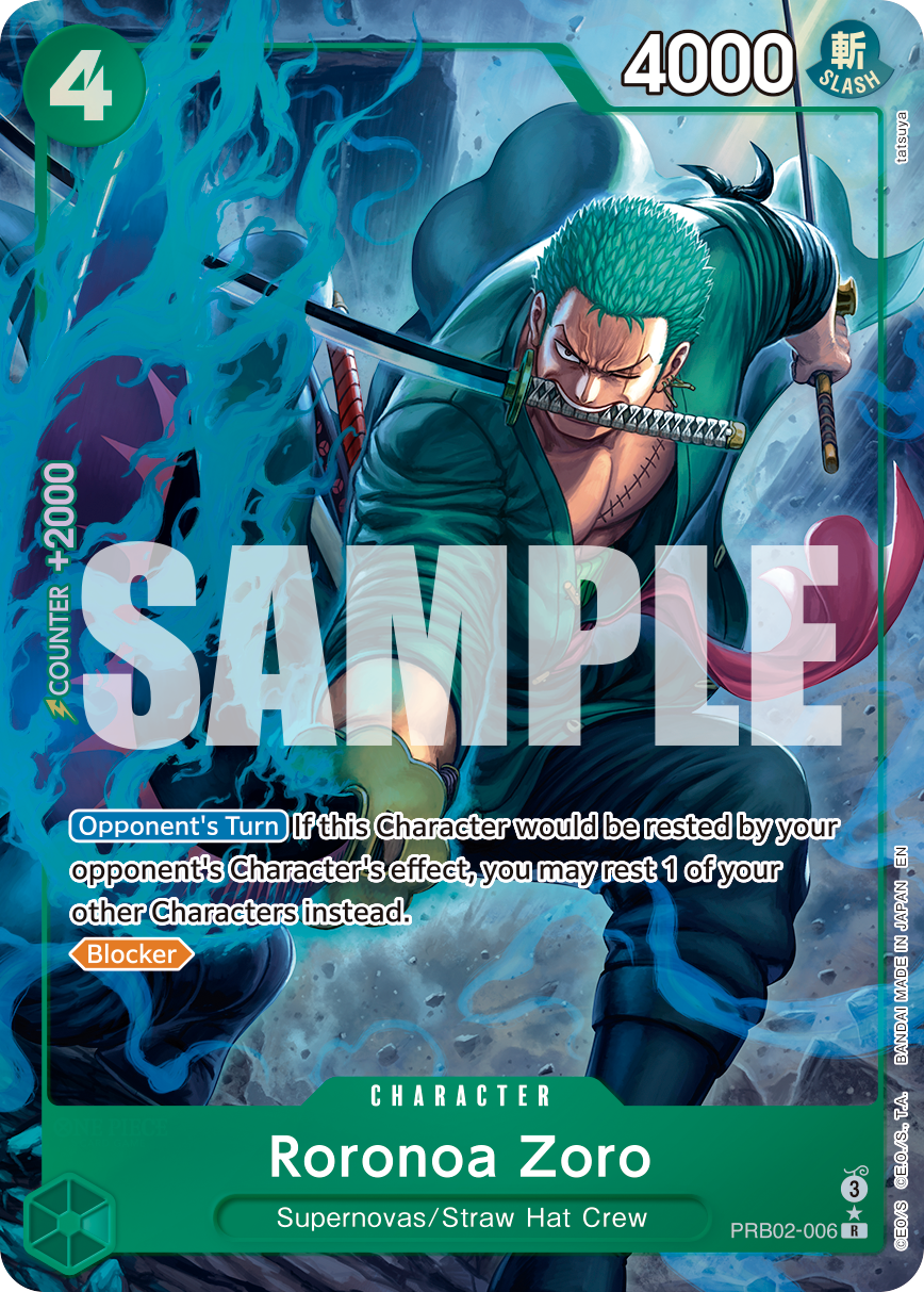 Roronoa Zoro (PRB02-006_p1) — Alt Art
