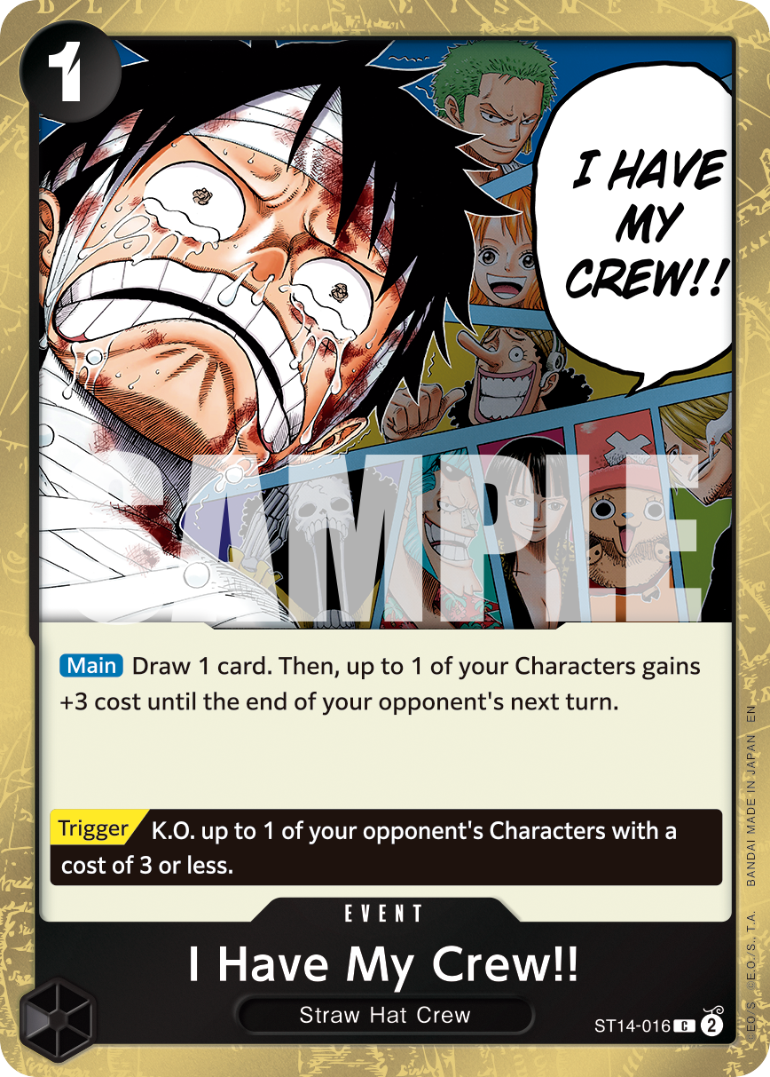 I Have My Crew!! (PRB-02 ST14-016_p1) — Alt Art