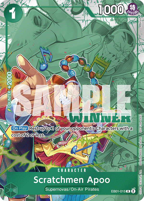 Scratchmen Apoo (PROMOS EB01-015_p2) — Alt Art