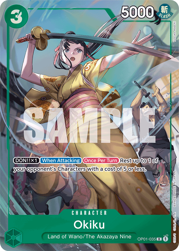 Okiku (PROMOS OP01-035_p3) — Alt Art