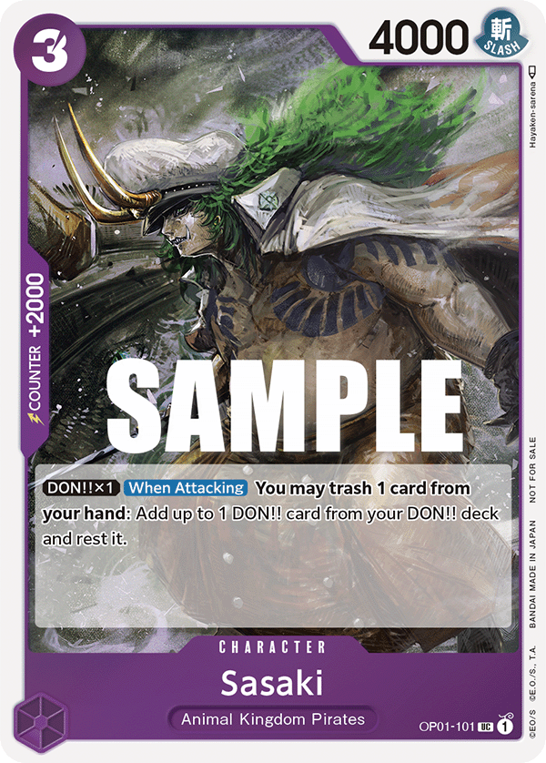 Sasaki (PROMOS OP01-101_p1) — Alt Art