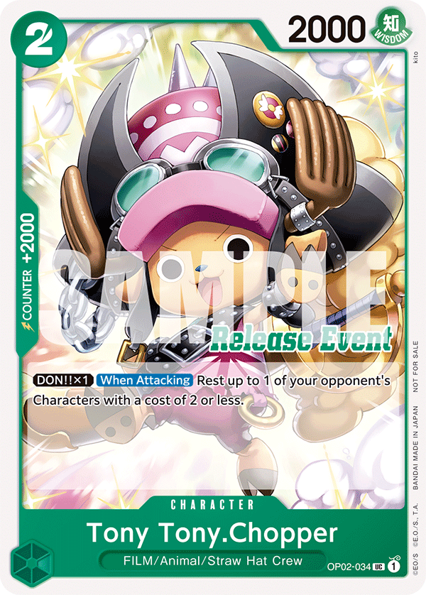 Tony Tony.Chopper (PROMOS OP02-034_p2) — Alt Art
