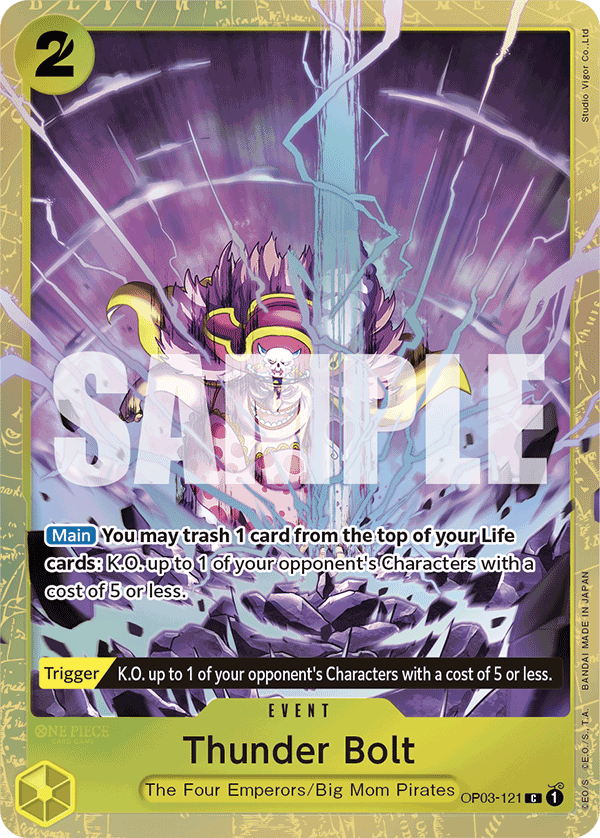 Thunder Bolt (PROMOS OP03-121_p5) — Alt Art