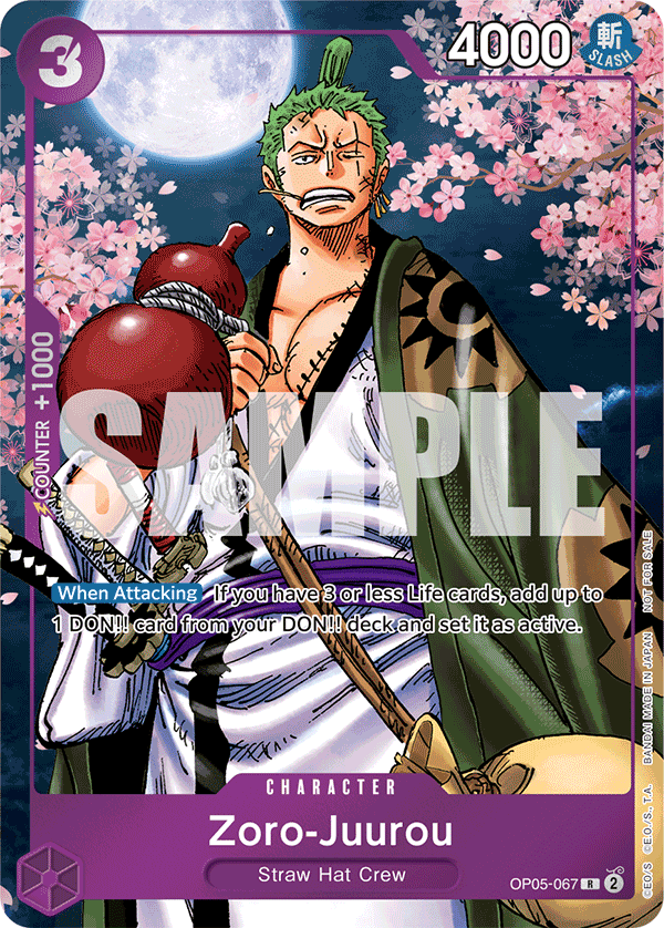 Zoro-Juurou (PROMOS OP05-067_p2) — Alt Art