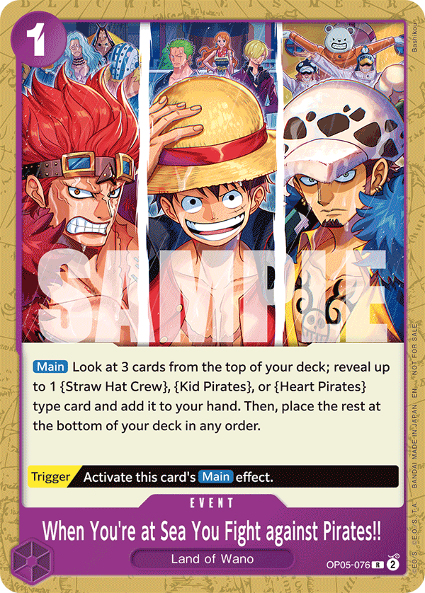 When You're at Sea You Fight against Pirates!! (PROMOS OP05-076_p4) — Alt Art