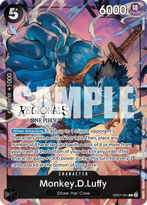 Monkey.D.Luffy (PROMOS OP07-091_p1) — Alt Art