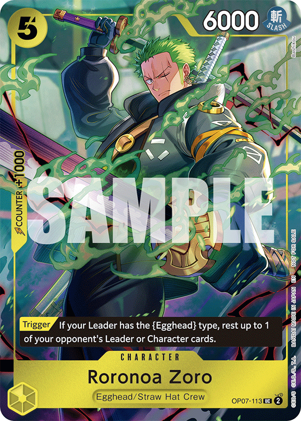 Roronoa Zoro (PROMOS OP07-113_p1) — Alt Art