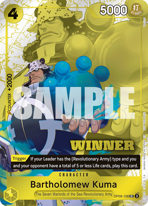 Bartholomew Kuma (PROMOS OP09-108_p2) — Alt Art