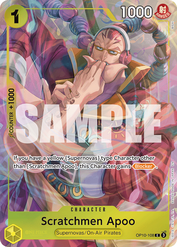 Scratchmen Apoo (PROMOS OP10-108_p2) — Alt Art