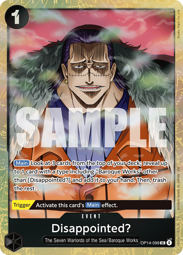 Disappointed? (PROMOS OP14-099_p1) — Alt Art