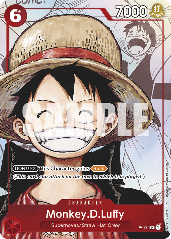 Monkey.D.Luffy (PROMOS P-001_p3) — Alt Art