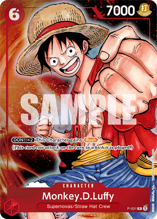 Monkey.D.Luffy (PROMOS P-001_p6) — Alt Art