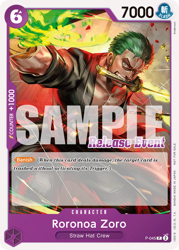 Roronoa Zoro (PROMOS P-045_p1) — Alt Art