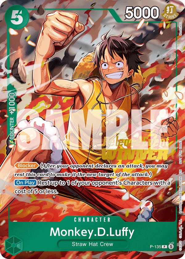 Monkey.D.Luffy (PROMOS P-135_p1) — Alt Art