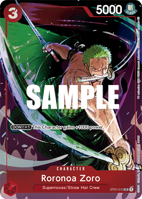 Roronoa Zoro (PROMOS ST01-013_p2) — Alt Art
