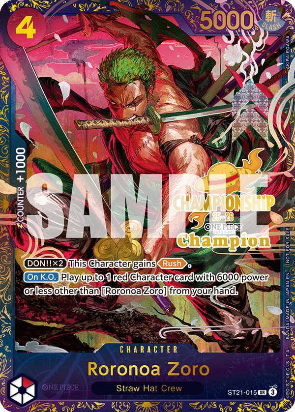 Roronoa Zoro (PROMOS ST21-015_p2) — Alt Art