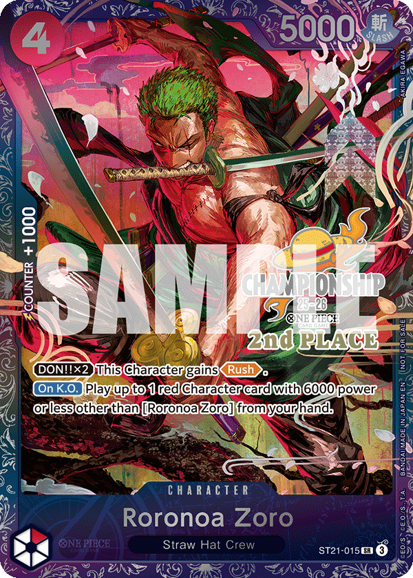 Roronoa Zoro (PROMOS ST21-015_p3) — Alt Art