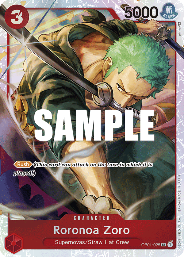Roronoa Zoro (ST-10 OP01-025_p2) — Alt Art
