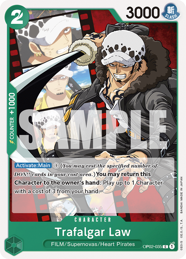 Trafalgar Law (ST-11 OP02-035_p2) — Alt Art