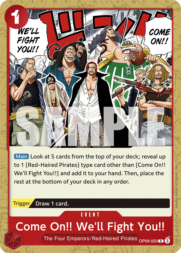 Come On!! We'll Fight You!! (ST-23 OP09-020_r1)