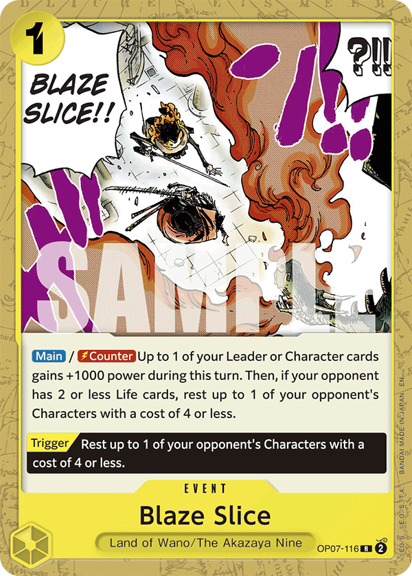 Blaze Slice (ST-28 OP07-116_p1) — Alt Art