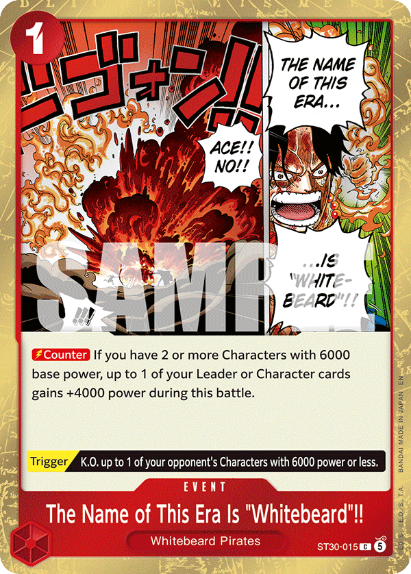 The Name of This Era Is "Whitebeard"!! (ST30-015)