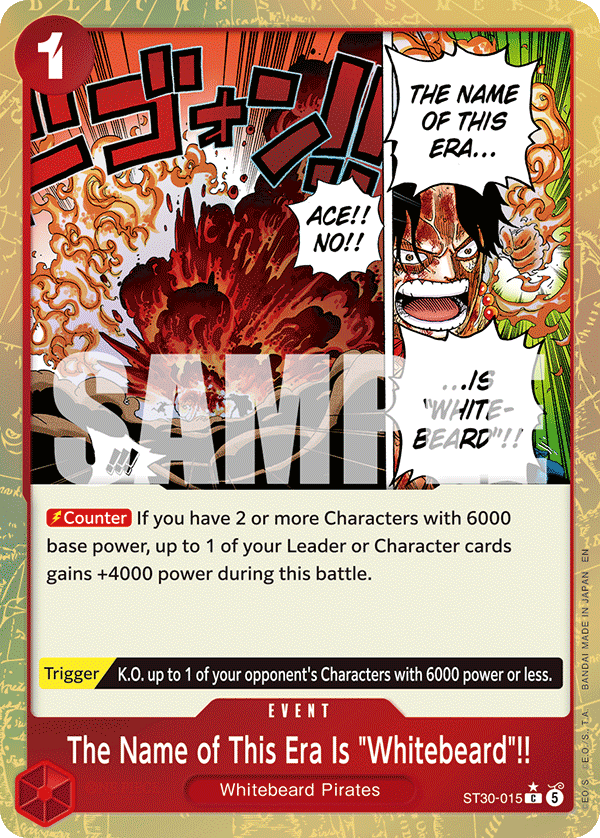 The Name of This Era Is "Whitebeard"!! (ST30-015_p1)