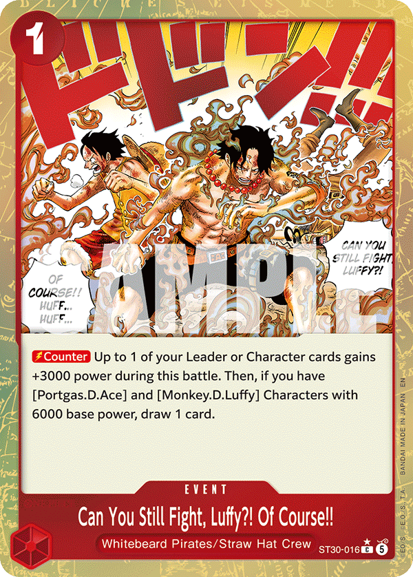 Can You Still Fight, Luffy?! Of Course!! (ST30-016_p1) — Alt Art