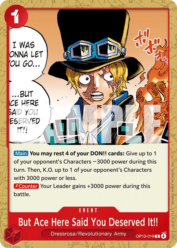 But Ace Here Said You Deserved It!! (ST-35 OP13-019_p2) — Alt Art