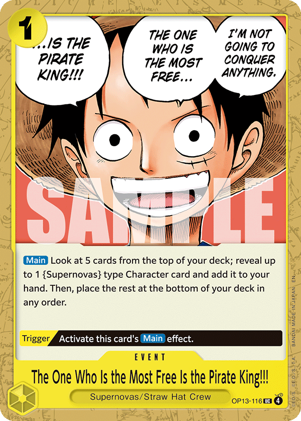 The One Who Is the Most Free Is the Pirate King!!! (ST-36 OP13-116_r1)